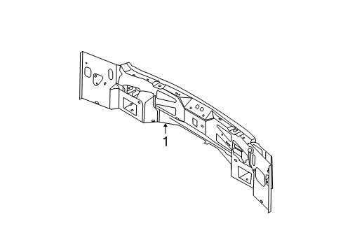 2012 Lincoln MKX Rear Body Rear Body Panel Diagram for BT4Z-7811323-A