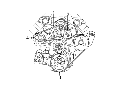 2005 Dodge Viper Belts & Pulleys Pulley-Crankshaft Diagram for 5037204AB