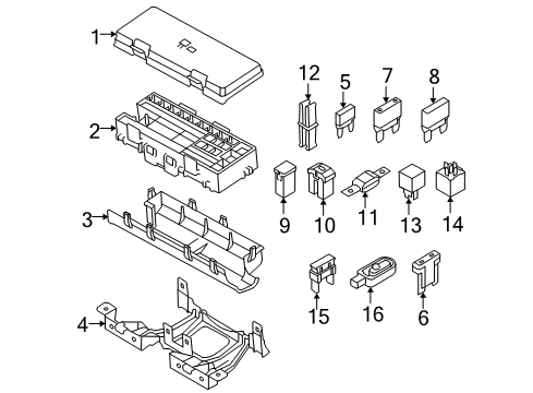 2009 Ford F-150 Fuse & Relay Flasher Diagram for 5L3Z-13350-AA