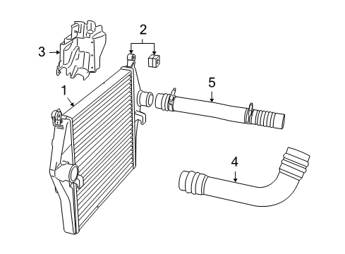 2012 Ram 2500 Intercooler Cooler-Charge Air Diagram for 55056902AE