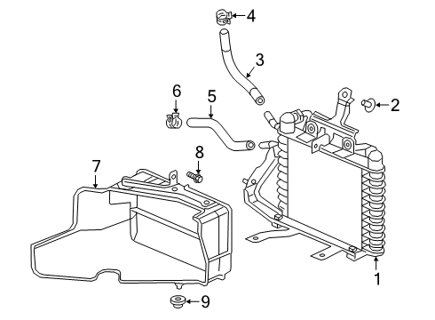 2020 Honda Insight Oil Cooler HOSE (ATF) Diagram for 25211-6L5-A01