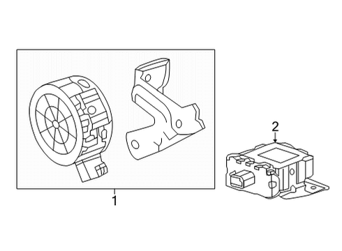 2022 Chevrolet Bolt EUV Electrical Components Module Diagram for 42731430