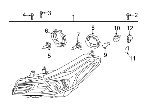 2018 Kia Forte Headlamps Lamp Assembly-Head, Lh Diagram for 92101B0711