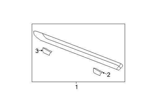 2013 Honda Civic High Mount Lamps Light Assy., High Mount Stop Diagram for 34270-TG1-T01