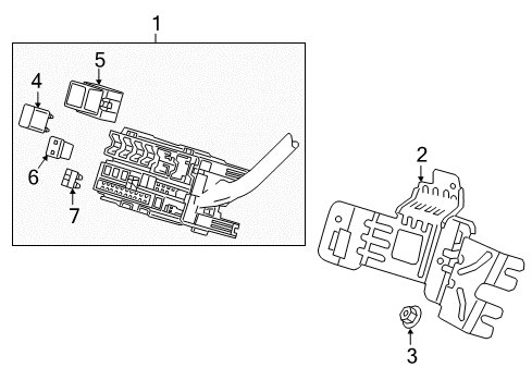 2022 GMC Terrain Fuse Box Fuse Diagram for 15106388