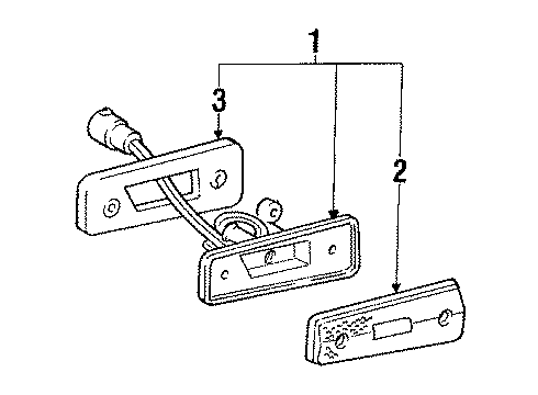 1984 Toyota Celica Side Marker Lamps Side Marker Lamp Diagram for 81740-19286