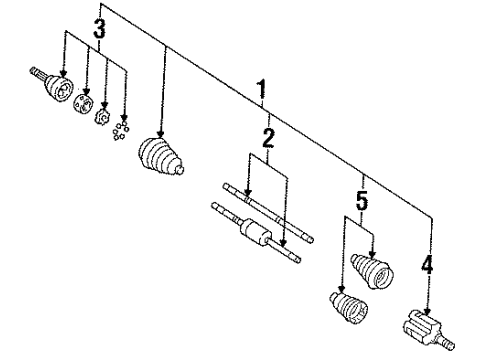 1993 Chevrolet Lumina Axle Shaft - Front Front Wheel Drive Axle SHAFT KIT Diagram for 26008313