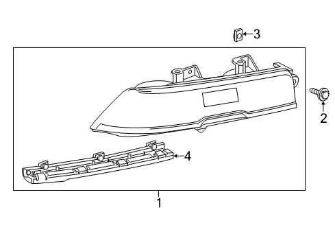 2015 Chevrolet Camaro Tail Lamps Tail Lamp Assembly Diagram for 23209712