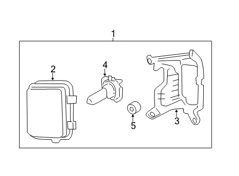 2015 Kia Sorento Bulbs Bracket Assembly-Front Fog Lamp Diagram for 922321U500