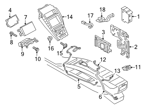 2017 Lincoln MKZ Sound System Cable Diagram for HP5Z-14D202-C