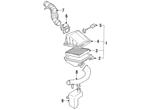 1992 Nissan Stanza Powertrain Control Reman Engine Control Module Diagram for 2371M-65E12RE