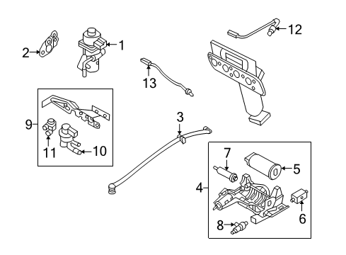 2007 Mercury Mariner Powertrain Control ECM Diagram for 7L8Z-12A650-AMD