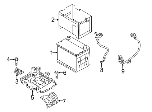 2015 Hyundai Azera Battery Insulation Pad-Battery Diagram for 37112-C1800