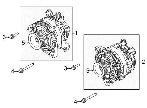 2012 Ford F-350 Super Duty Alternator Alternator Diagram for BC3Z-10346-B