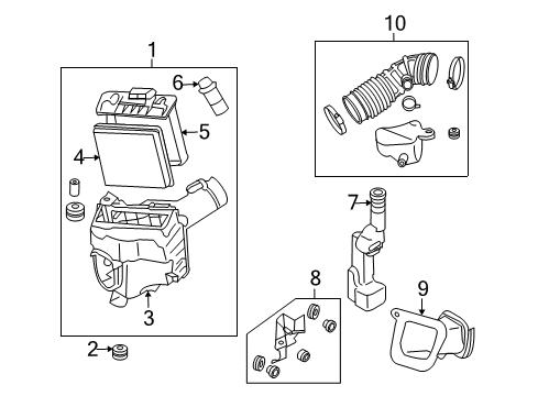 Diagram for 2008 Infiniti G35 Filters