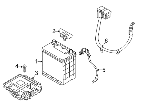 2022 Hyundai Ioniq 5 Battery SENSOR ASSY-BATTERY Diagram for 37180-GI000