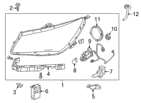 2014 Buick LaCrosse Headlamps Harness Diagram for 90921802