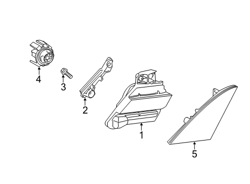 2022 Lexus UX250h Backup Lamps Lens & Body, Back-Up Diagram for 81671-76010