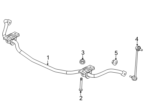 2018 Jeep Cherokee Stabilizer Bar & Components - Front Nut-Hexagon Diagram for 6511384AA