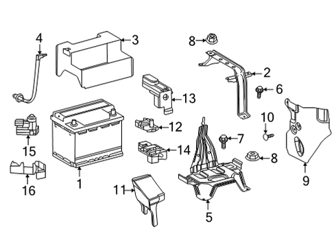 2022 Toyota Sienna Battery TRUESTART H5 (En) Diagram for 00544-H5061-540