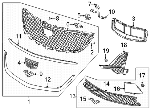 2021 Cadillac CT5 Parking Aid Side Camera Diagram for 84891664