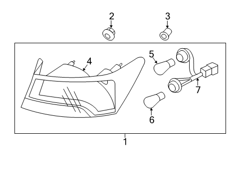 2010 Kia Forte Koup Tail Lamps Lamp Assembly-Rear Combination Outside Diagram for 924021M310