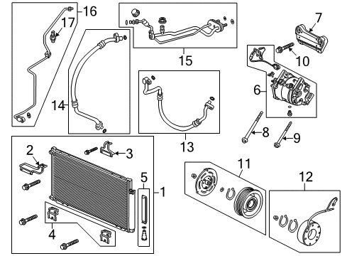 2010 Acura TSX Switches & Sensors Bracket (Lower) Diagram for 80113-TL1-G01