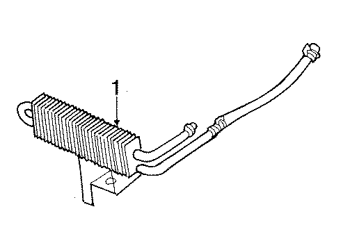 2002 Dodge Ram 2500 Power Steering Oil Cooler Line-Power Steering Diagram for 52110311AA