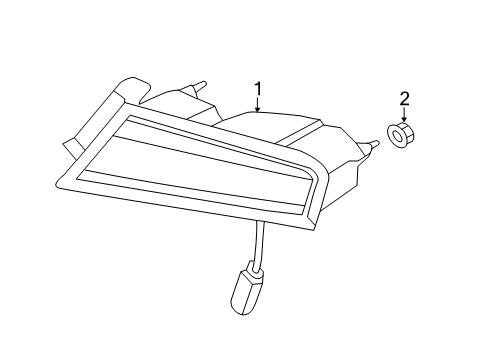 2020 Lincoln MKZ Tail Lamps Tail Lamp Assembly Diagram for DP5Z-13404-A