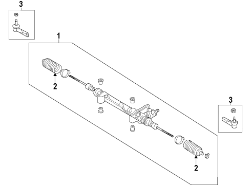 2015 Toyota Prius C Steering Column & Wheel, Steering Gear & Linkage Control Module Diagram for 89650-52C02