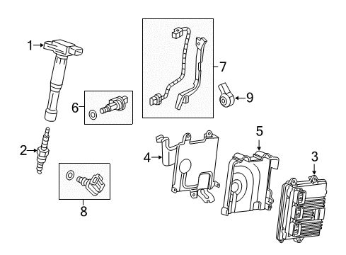 2017 Acura ILX Powertrain Control Plug Dilkar7H11Gs Diagram for 12290-RDF-A01