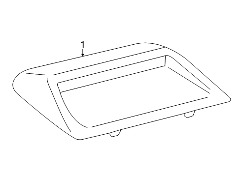 2012 Lexus HS250h High Mount Lamps Lamp Set, Stop Center Diagram for 81006-75020-A0