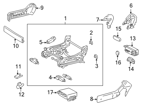 2001 Lexus GS300 Power Seats Motor Diagram for 85820-30570