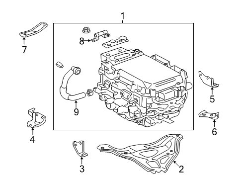 2018 Toyota Avalon Electrical Components Inverter Bracket Diagram for G9017-06010