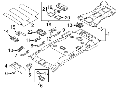 2016 Kia Sedona Automatic Temperature Controls Lamp Assembly-Cargo Diagram for 92620A9000DAA