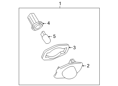 2013 Toyota Corolla Bulbs Socket Diagram for 81275-12520