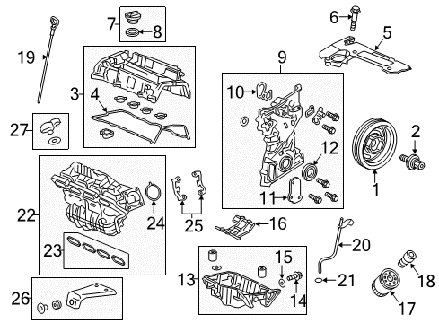 2016 Honda CR-V Filters Dipstick, Oil Diagram for 15650-5A2-A04