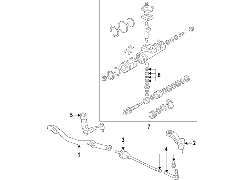 2021 Chevrolet Express 3500 P/S Pump & Hoses, Steering Gear & Linkage Power Steering Oil Cooler Diagram for 84914239