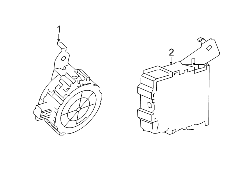 2020 Toyota Avalon Electrical Components Controller Diagram for 86572-41030