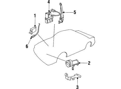 1990 Cadillac Allante Hydraulic System Pressure Metering Valve Diagram for 3634701