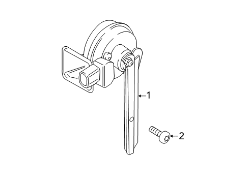 2017 BMW X5 Horn Isa Screw Diagram for 07129904477