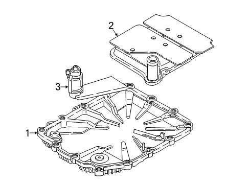 2018 BMW M6 Transmission Gearbox Oil Pan Diagram for 28108070791