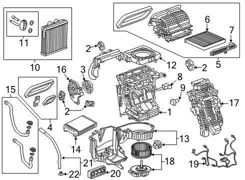 2019 Chevrolet Blazer Switches & Sensors Controller Diagram for 84566161