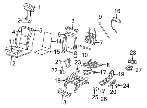 2011 Ram 3500 Heated Seats Switch-Heated Seat Diagram for 4602872AB
