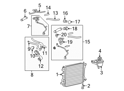 2009 Ford Mustang Powertrain Control Hose Diagram for 7R3Z-8A567-A