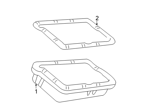 1992 Ford E-350 Econoline Transmission Gasket Diagram for E9TZ-7A191-A