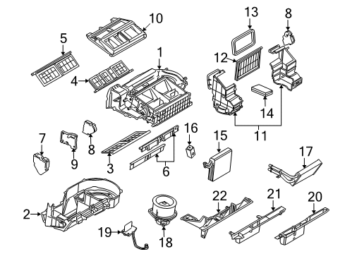 2005 Pontiac Montana Heater Core & Control Valve Heater Hose Diagram for 10323602