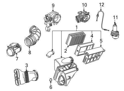 1997 BMW Z3 Throttle Body Profile-Gasket Diagram for 13541739809