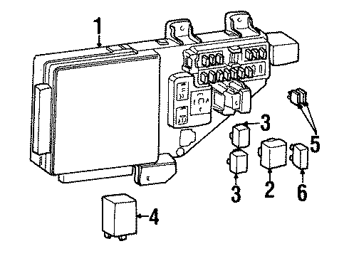 1998 Chrysler Cirrus Wiper & Washer Components Electrical Premium Block Diagram for 4604436