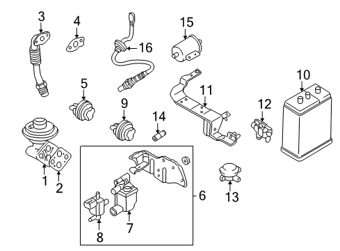 2002 Mitsubishi Eclipse Emission Components Valve-Fuel Vapor Control Check Diagram for MR552719